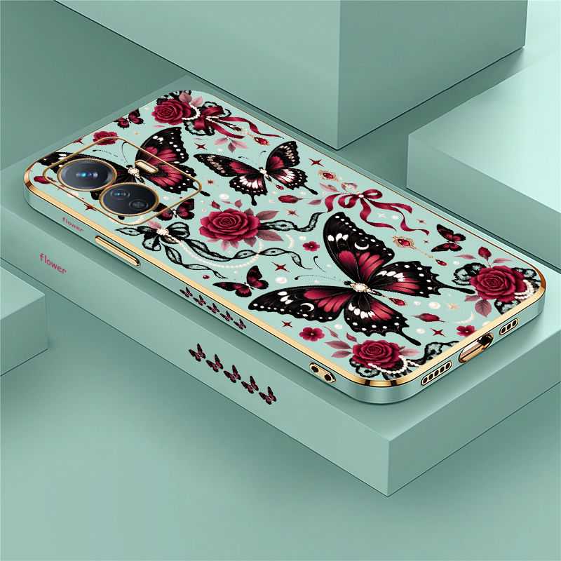 Phone Cases Vivo - 럭셔리 플라워 폰 케이스 (Vivo Y100