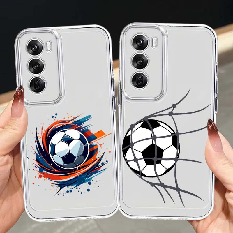 Oppo A78 - 축구 아트 패턴 휴대폰 케이스 (OPPO
