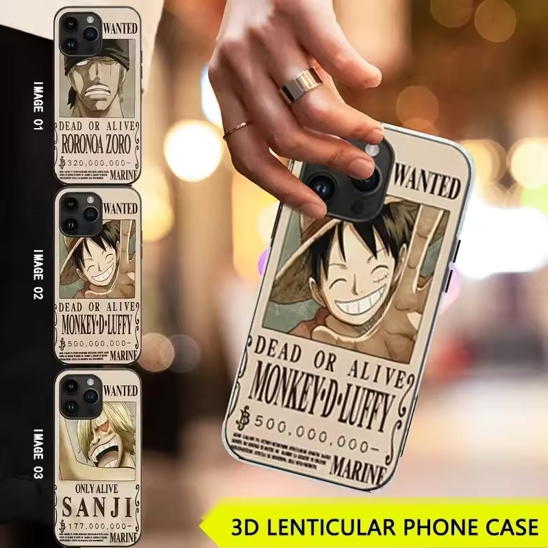 Phone Cases One Piece - 원피스 3D 렌티큘러 휴대폰 케이스 루피
