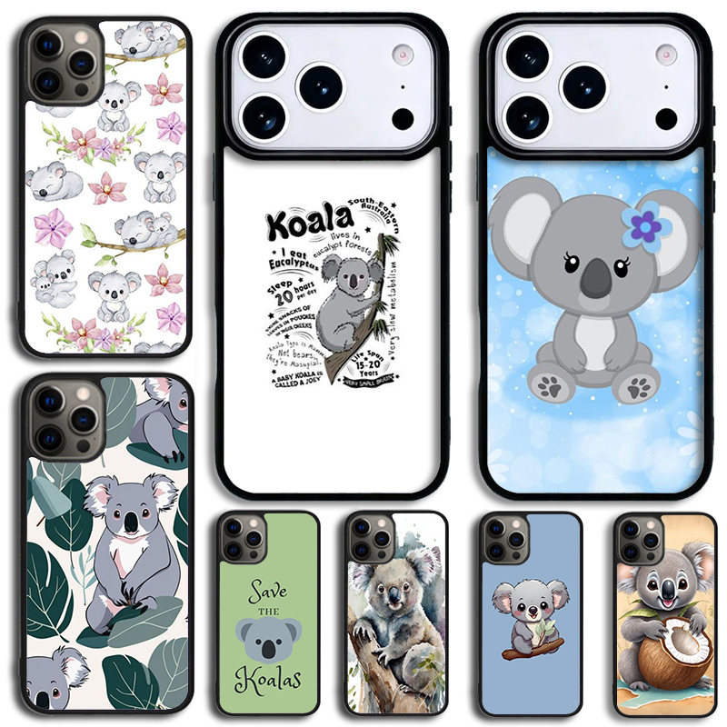 Phone Cases Australia - 귀여운 호주 코알라 아트 아이폰 케이스