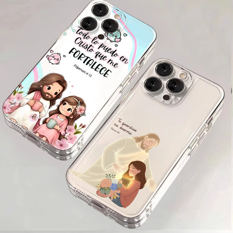 Phone Cases Redmi - 만화 예수와 나 성경 구절 프린트