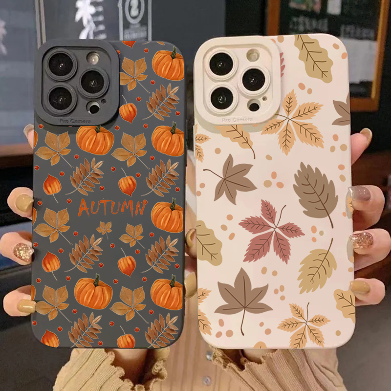 Phone Cases For Samsung S22 - 레트로 메이플 리프 패턴 휴대폰 케이스