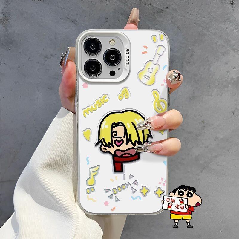 Phone Cases One Piece - 일체형 폰 케이스 쉘 실버 색상