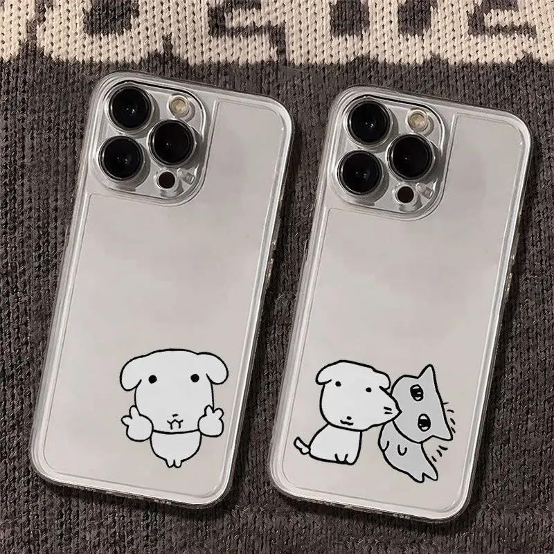 Phone Cases Korean - 새로운 한국 귀여운 강아지 고양이 커플