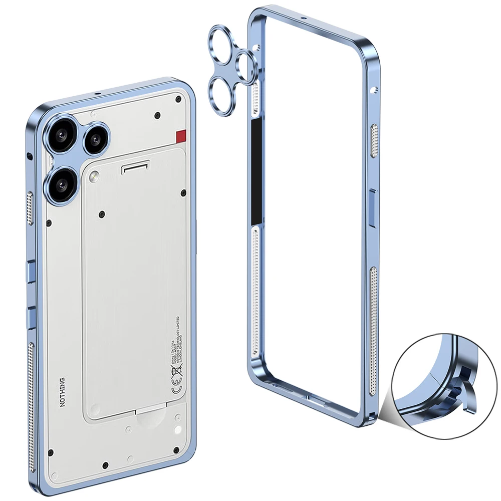Phone Cases Nothing 3A - 알루미늄 합금 금속 프레임 범퍼 (낫씽