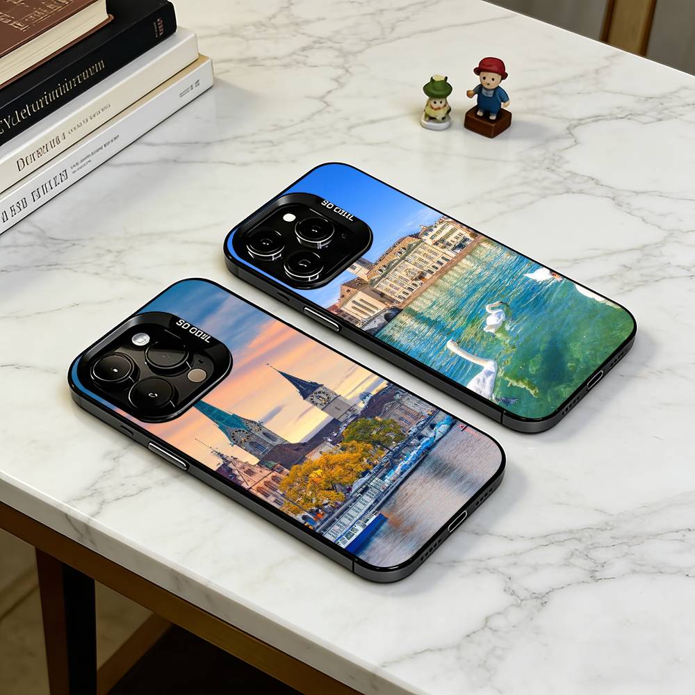 Zurich Phone Cases - 치우르히에서 영감을 받은 아이폰 17,16,15,14,13,12,11 플러스,프로