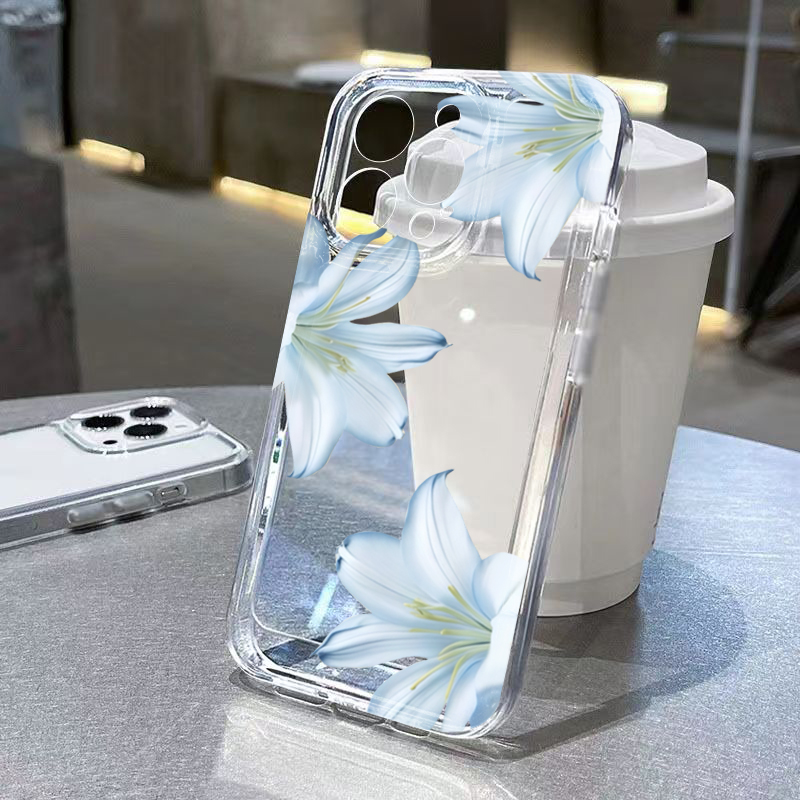 Phone Cases Bulk - 세련된 화이트 백합꽃 디자인 아이폰 17