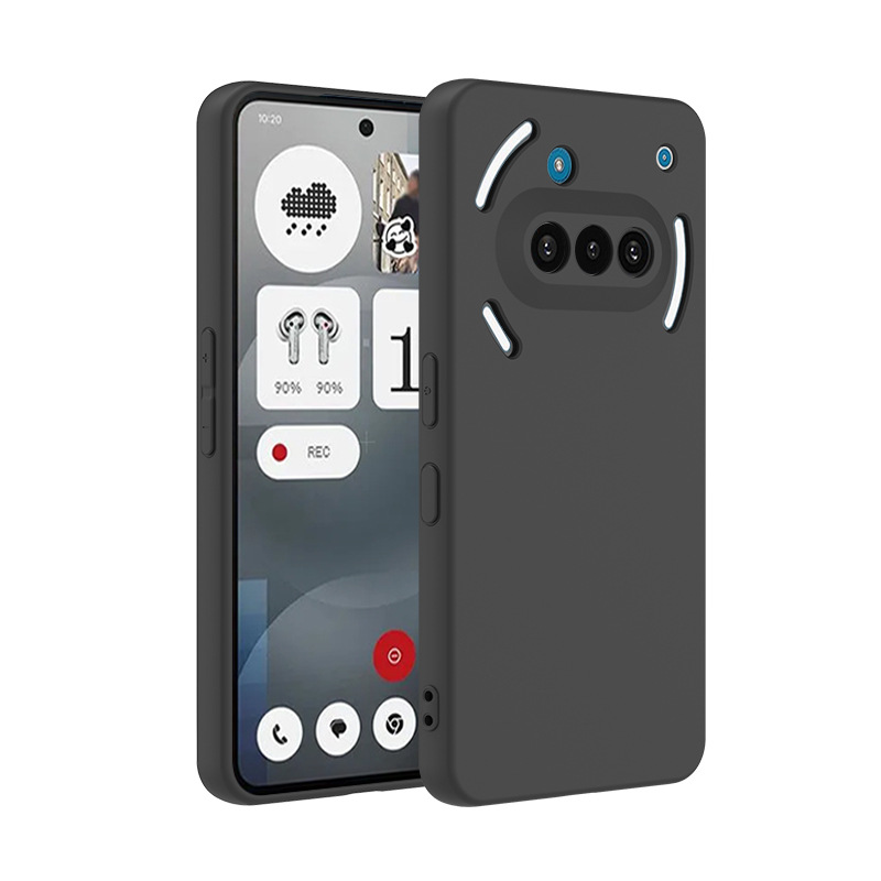 Phone Cases Nothing 3A - 검은 매트 실리콘 케이스 아무것도 전화