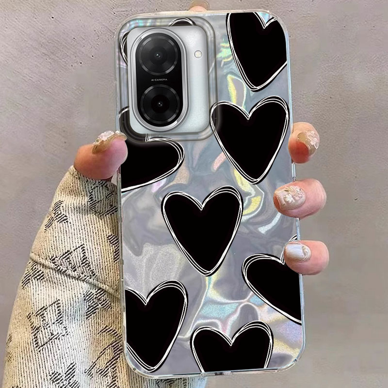 Phone Cases Redmi - 패션 로맨틱 러브 하트 폰 케이스