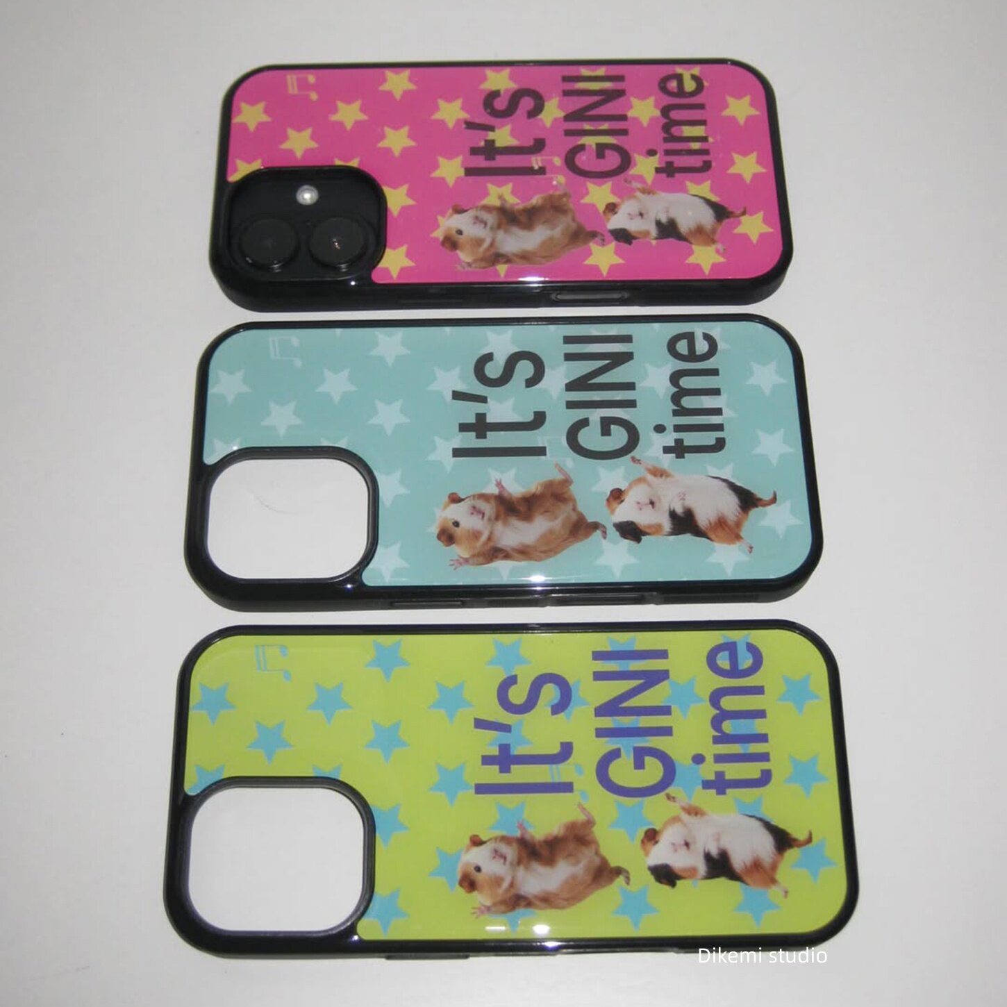 Phone Cases Korean - 한국 빈티지 기니피그 별 무늬 무광