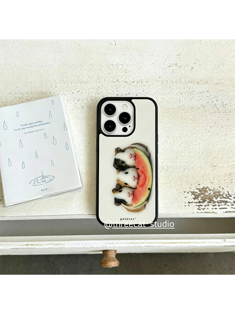 한국산 기니피그 수박 먹는 디자인 아이폰 17 에어 1 - Phone Cases Korean 리뷰 및 가격