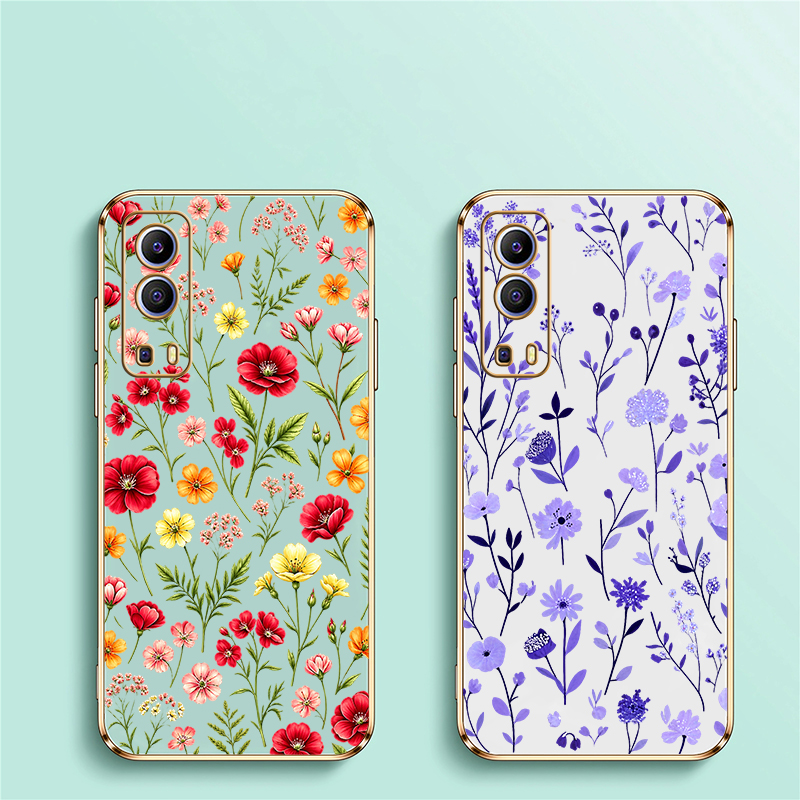 수채화 꽃무늬 휴대폰 케이스 (Vivo Y17 Y16  - Phone Cases Vivo 리뷰 및 가격