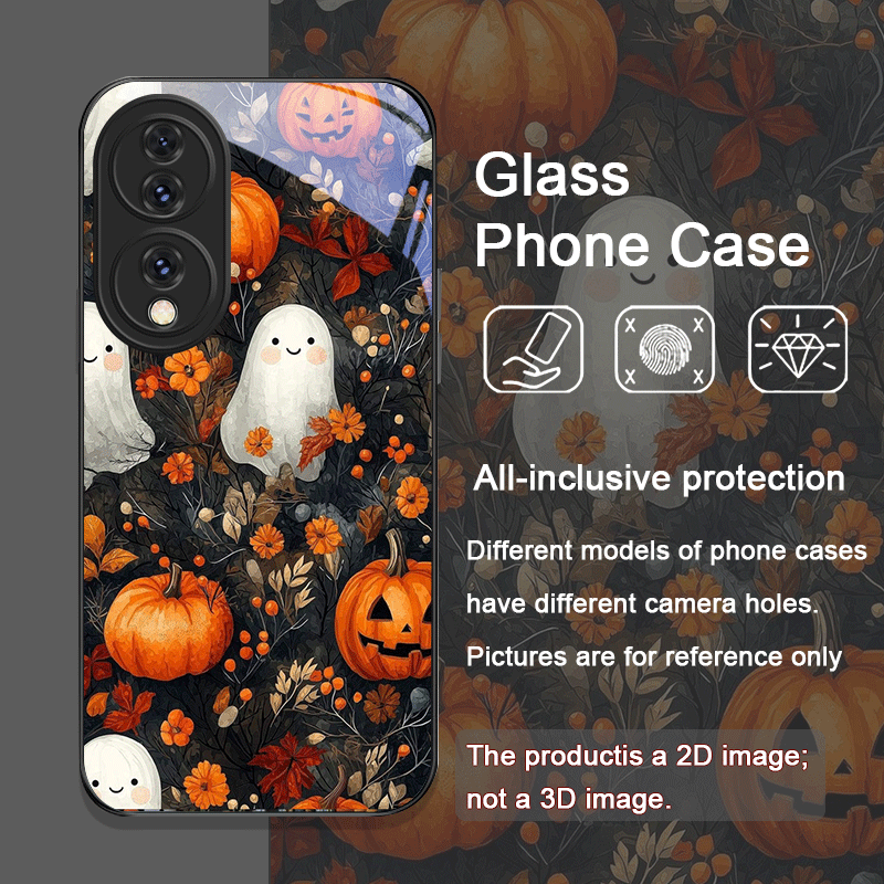 할로윈 호박 유령 책장 강화유리 폰 케이스 (화웨이 아 - Phone Cases Honor 리뷰 및 가격