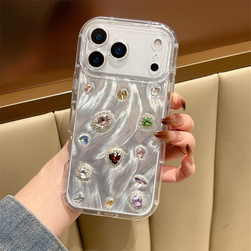 한국산 컬러 보석 레진 귀여운 아이폰 17 프로 16  - Phone Cases Korean 리뷰 및 가격
