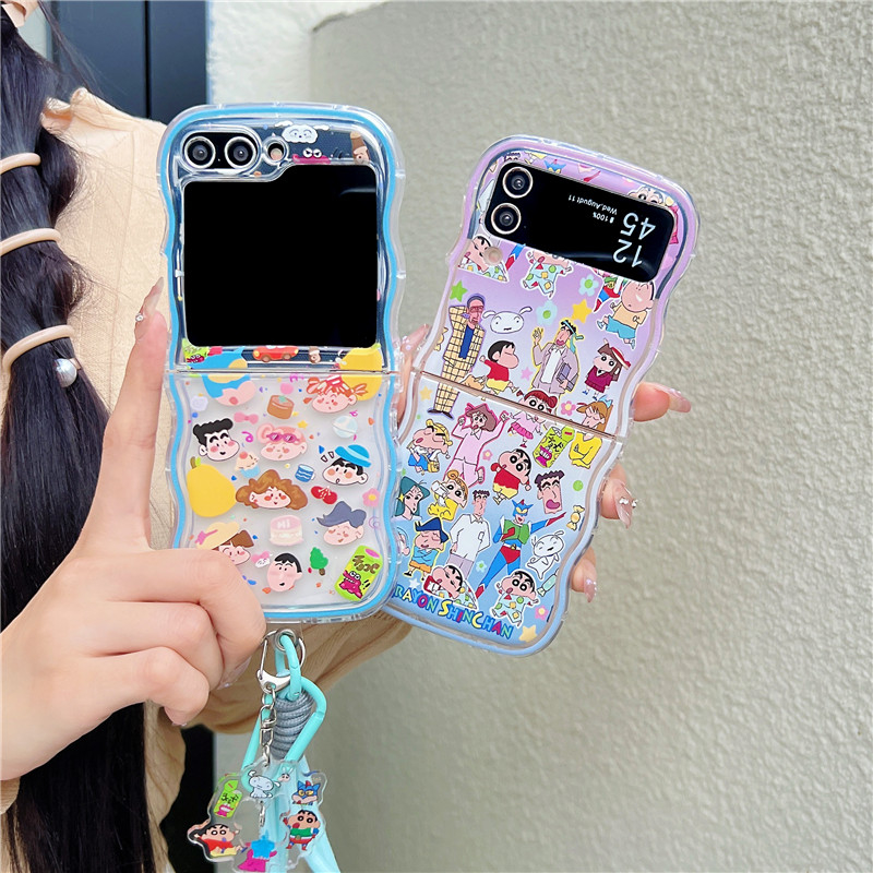 귀여운 일본 애니메이션 크레용신짱 삼성 갤럭시 Z 플립 - Phone Cases Japan 리뷰 및 가격