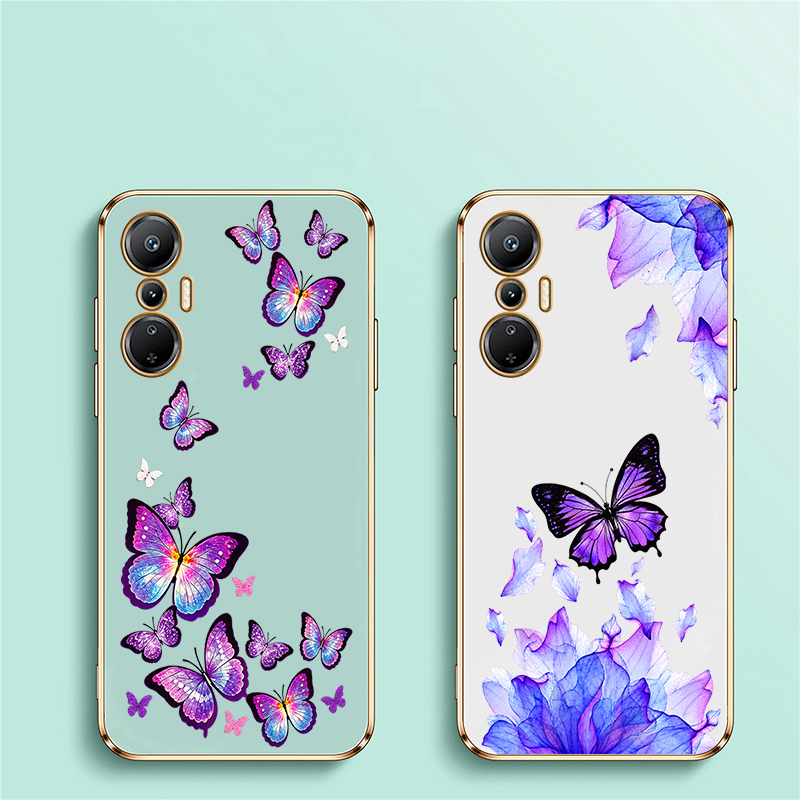 아트 퍼플 나비 디자인 인피닉스 핫 60 5G 40 프 - Phone Cases Purple 리뷰 및 가격