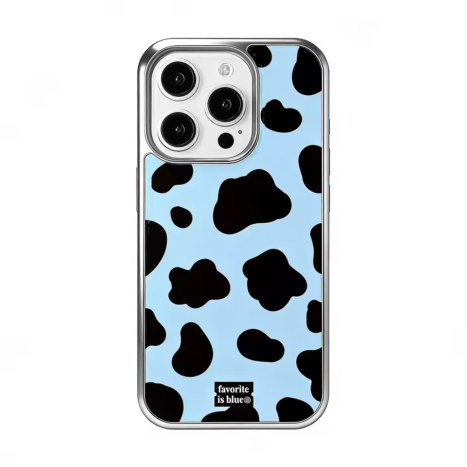 한국 명품 스타 밀크 플라워 레오파드 프린트 드롭 글루 - Phone Cases Korean 리뷰 및 가격