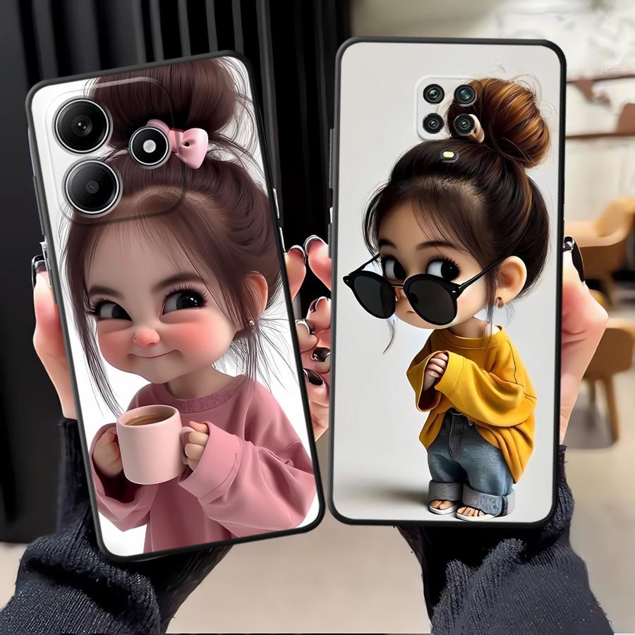 만화 소녀 패턴 푼다 폰 커버 케이스 (샤오미 레드미  - Phone Cases Redmi 리뷰 및 가격