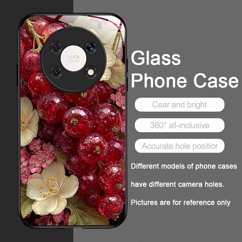 아름다운 크리스탈 과일 디자인 2D 프린팅 강화유리 휴 - Phone Cases Honor 리뷰 및 가격