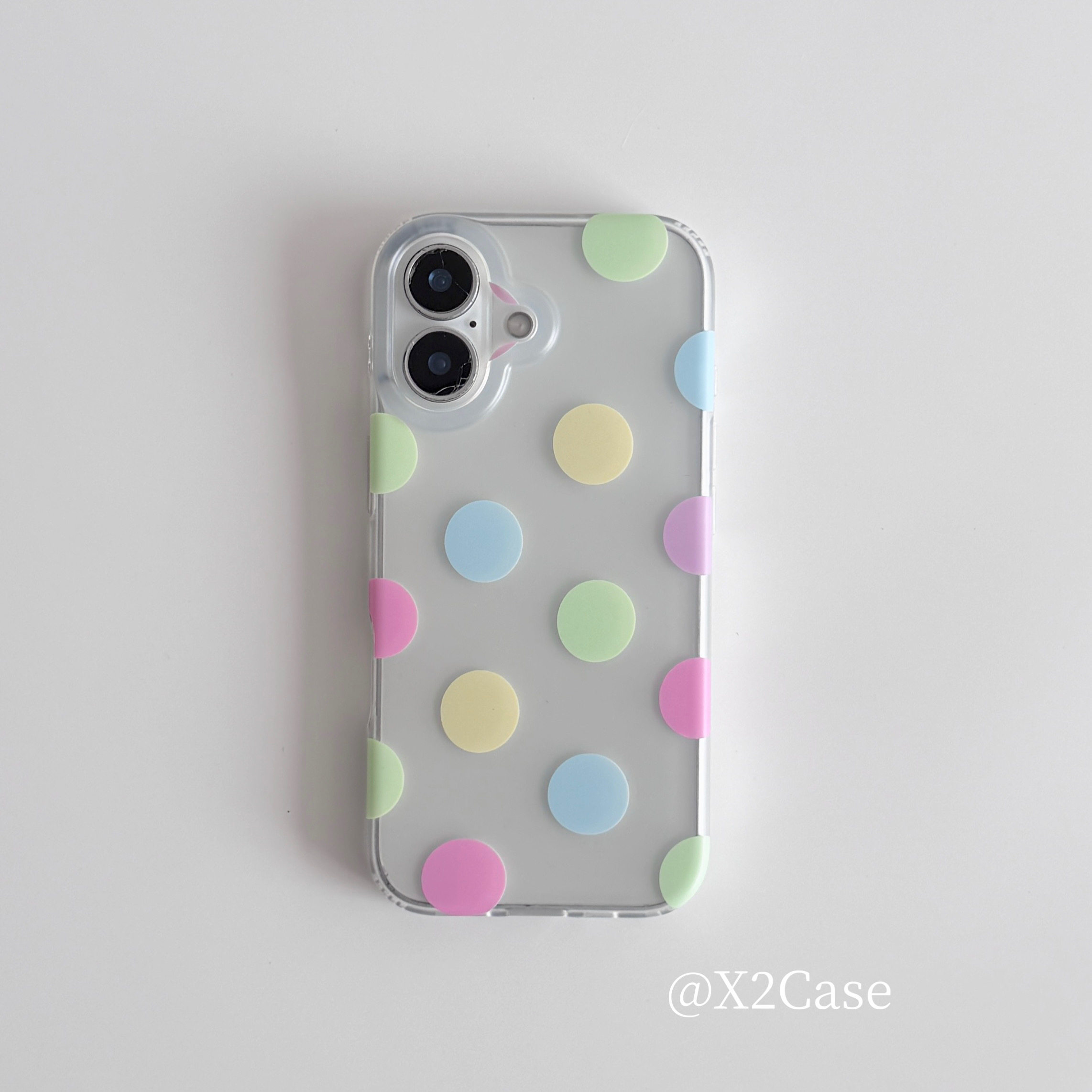 한국 인스 컬러풀 폴카 도트 무광 폰 케이스 아이폰 울 - Phone Cases Korean 리뷰 및 가격