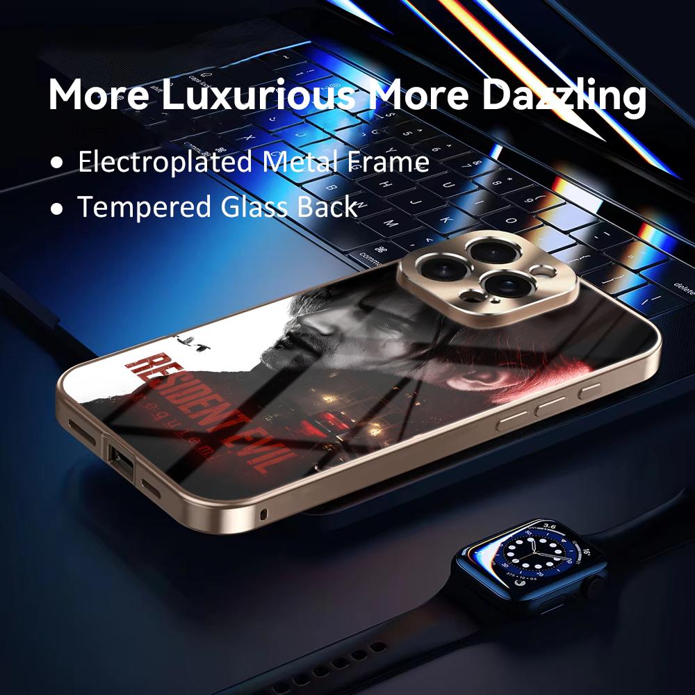 게임 R-레지던트 이블 9 폰 케이스 전기도금 메탈 범 - Phone Cases Iphone 16 Pro 리뷰 및 가격