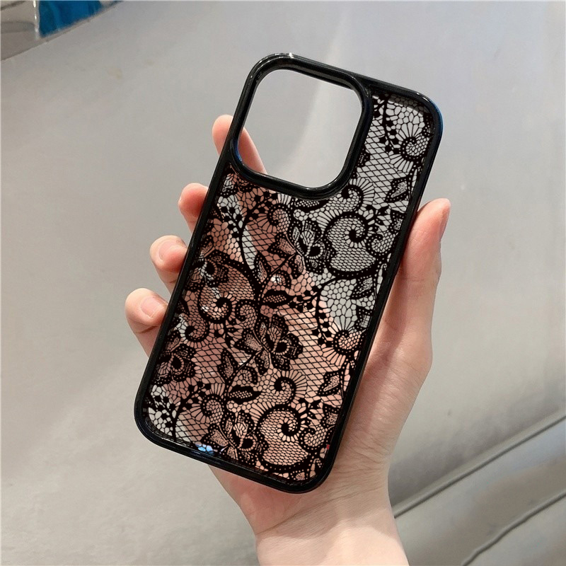 빈티지 플로럴 레이스 패턴 폰 케이스 레드미 노트 13 - Phone Cases Redmi 리뷰 및 가격