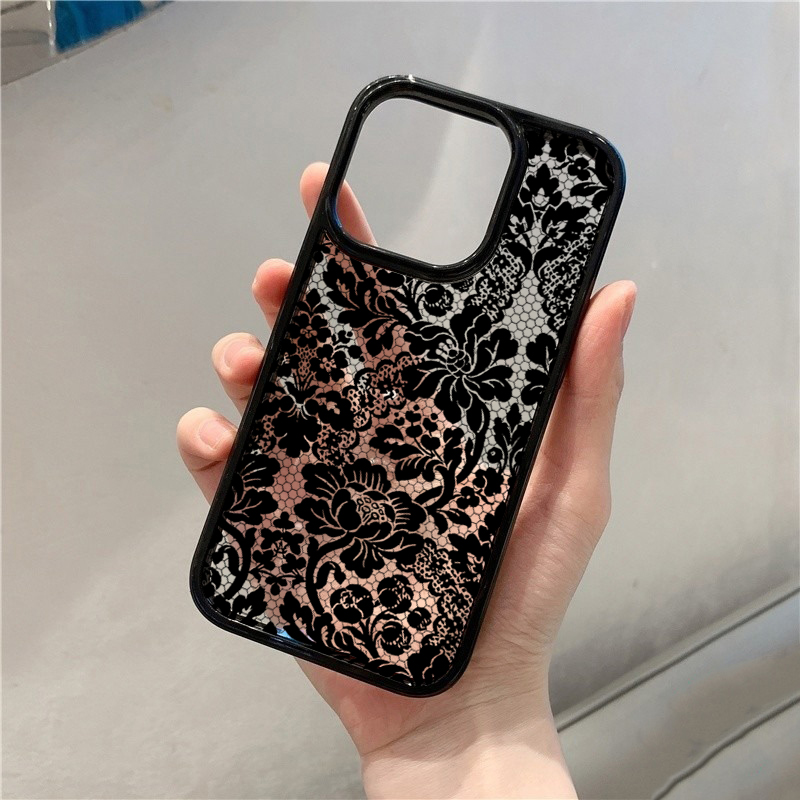 빈티지 플로럴 레이스 패턴 폰 케이스 레드미 노트 13 - Phone Cases Redmi 리뷰 및 가격