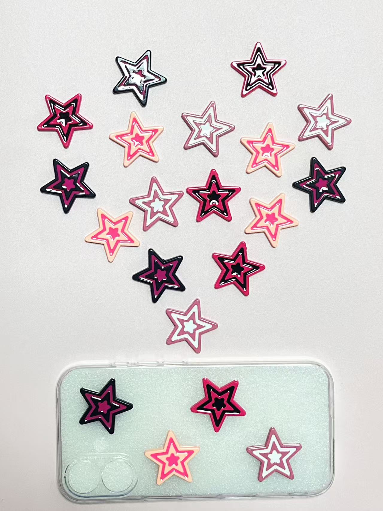 20Pcs Y2k 달콤한 멋진 도파민 핑크 로즈 레드  - Phone Cases Junk 리뷰 및 가격