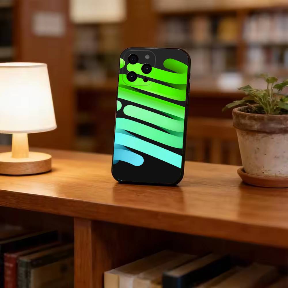 3D 그라데이션 플루이드 튜브 라인 패션 블랙 소프트  - Phone Cases Youtube 리뷰 및 가격