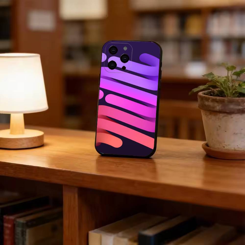 3D 그라데이션 플루이드 튜브 라인 패션 블랙 소프트  - Phone Cases Youtube 리뷰 및 가격
