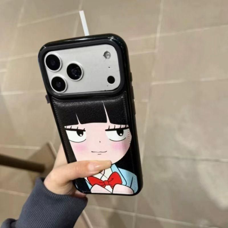 새로운 패션 일본 INS 귀여운 검은 머리 예쁜 소녀  - Phone Cases Japan 리뷰 및 가격