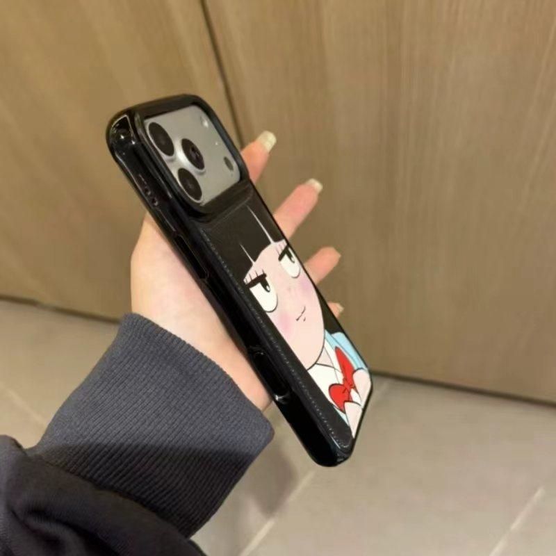 새로운 패션 일본 INS 귀여운 검은 머리 예쁜 소녀  - Phone Cases Japan 리뷰 및 가격