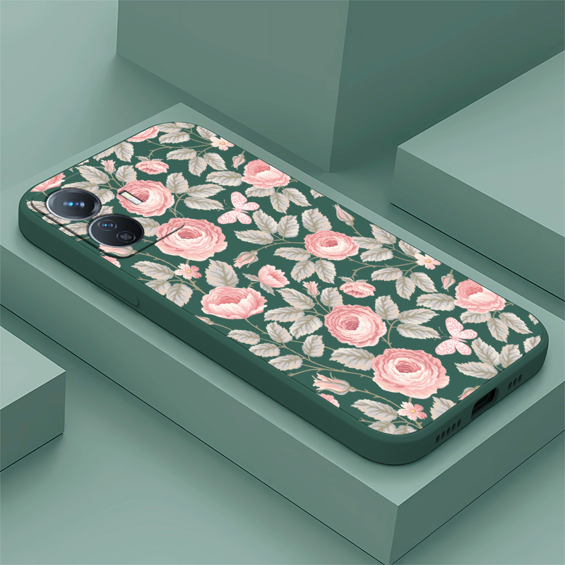작은 꽃무늬 프린트 폰 케이스 Vivo Y53S Y52 - Phone Cases Vivo 리뷰 및 가격