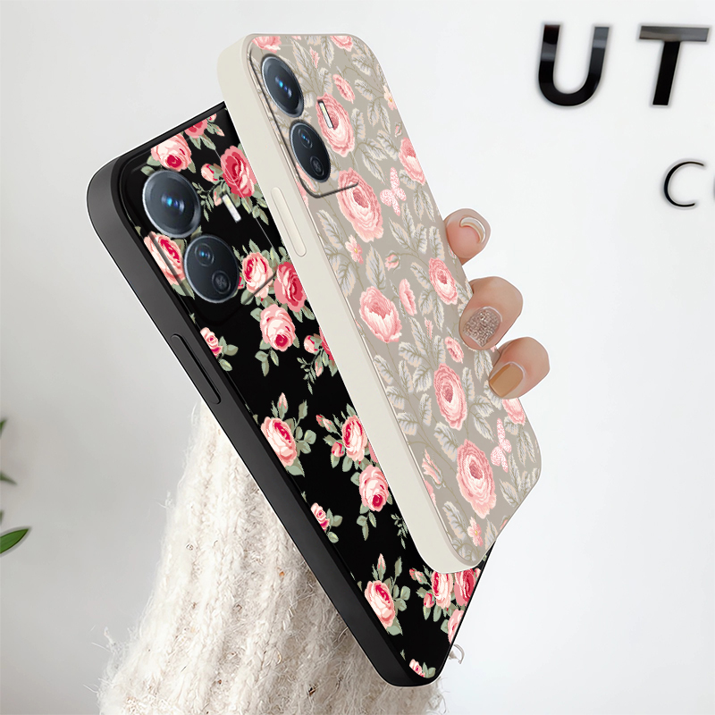 작은 꽃무늬 프린트 폰 케이스 Vivo Y53S Y52 - Phone Cases Vivo 리뷰 및 가격