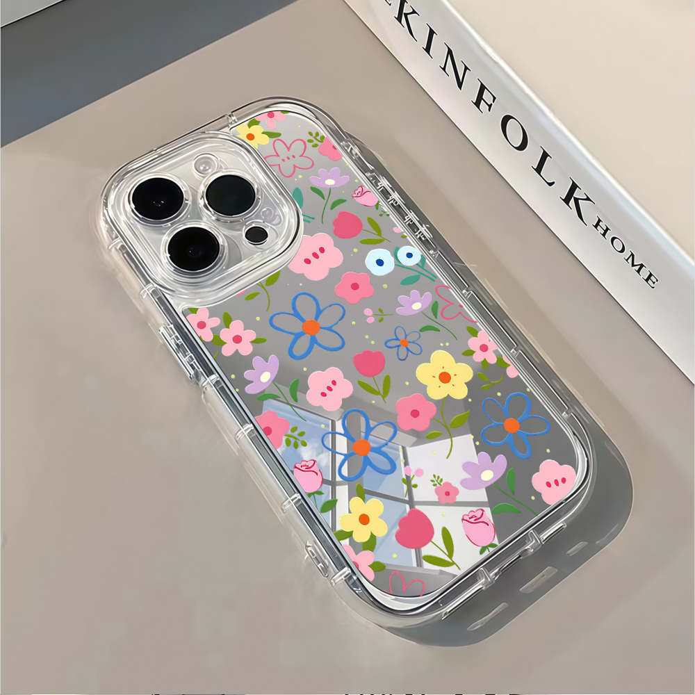 한국 스타일 꽃무늬 실버 미러 폰 케이스 아이폰 17  - Phone Cases Bulk 리뷰 및 가격