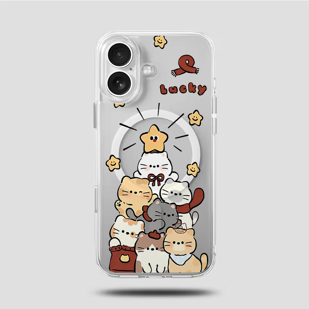 귀여운 만화 고양이 프린트 호환 폰 케이스 (아이폰 1 - Phone Cases Iphone 16 Pro 리뷰 및 가격