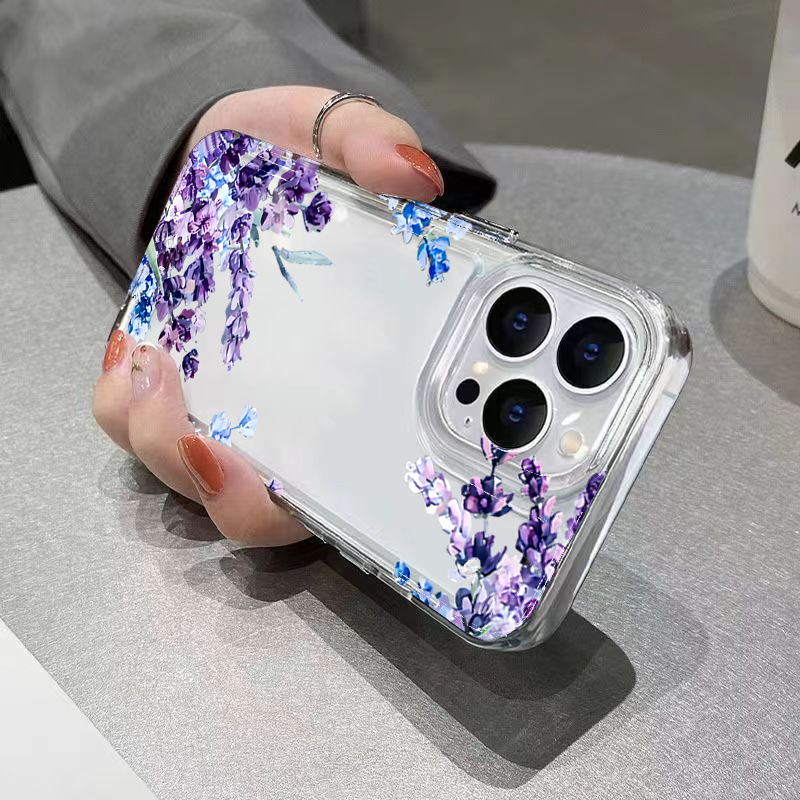 보라색 꽃무늬 소프트 TPU 폰 케이스 (아이폰 17, - Phone Cases Bulk 리뷰 및 가격